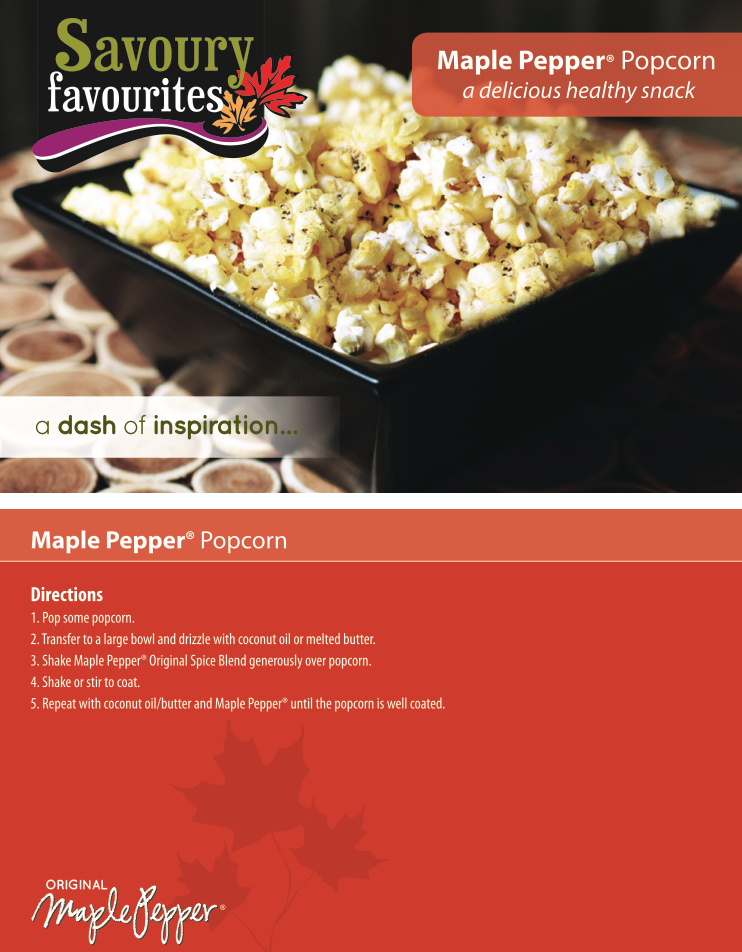 Maple Pepper Popcorn Recipe